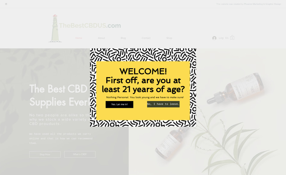 CBD USA: I created the entire E-Commerce site, logo, pricing, etc for the site.