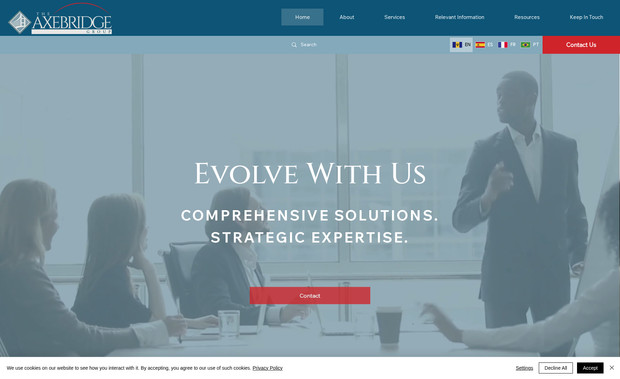 Axebridge Group: Built on Wix Studio