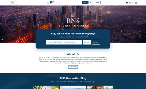 BNSProperties: I have built dynamic pages with custom dynamic filters on the BNS Properties website, allowing users to easily browse and refine property listings based on their specific needs such as location, price, or type, delivering a smooth and user-friendly experience.