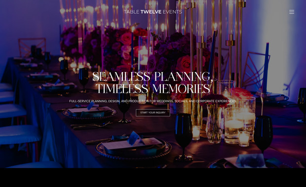 Table Twelve Events: 