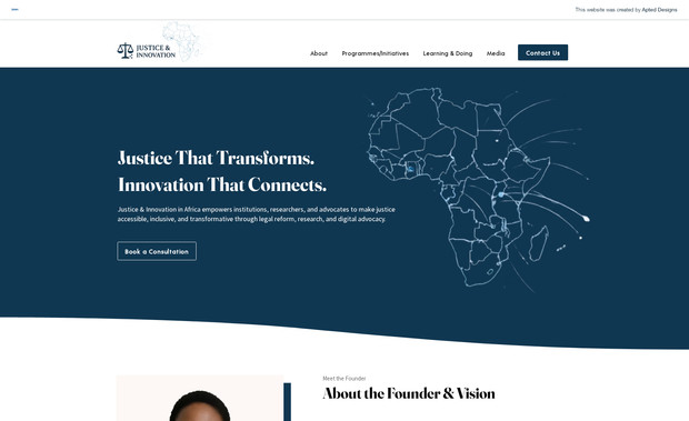 Justice Innovation: Business Website